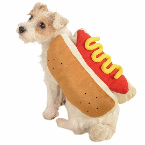Déguisement halloween pour chien hot dog Déguisement halloween pour chien Déguisement pour chien Vêtement chien pa_couleur: