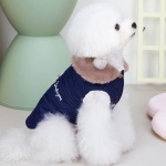Manteau d’hiver avec un col en polaire imperméable pour chien Manteau pour chien Vêtement chien couleur: Bleu|Rose|Vert