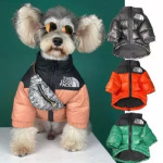 Veste en duvet pour chiens Manteau pour chien Vêtement chien Couleur: Orange Taille: S