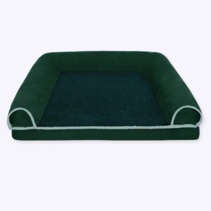 panier pour chien en forme de canapé vert